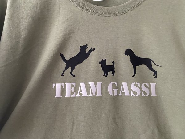 T-Shirt Team Gassi personalisiert